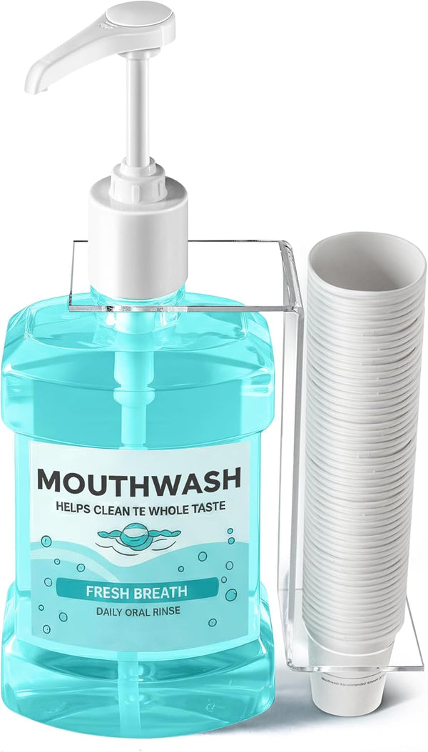 shopperals Practical Mouthwash Dispenser Specially Designed to Fit Only Listerine 1.5 or 1