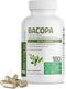 Bronson Bacopa (1200mg Equivalent from 8:1 Extract) Supports Healthy Brain Function, Non-GMO, 180 Vegetarian Capsules
