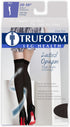 Truform Women's Compression Stockings, 20-30 mmHg, Thigh High Length, Closed Toe, Opaque, Large Black