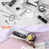 Transparent Makeup Bag, Medium Waterproof PVC Cosmetic Pouch, Clear Travel Organizer with Snap Closure