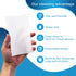 100PCS Magic Cleaning Sponge Eraser Sheets - Disposable Nano Dish Sponge Cleaner Pads for Hard-to-Reach Places