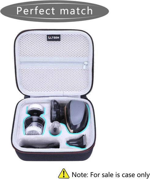 LTGEM Hard Case for FlexSeries Electric Head Hair Shaver - Travel Storage Bag (Only Case Sale)