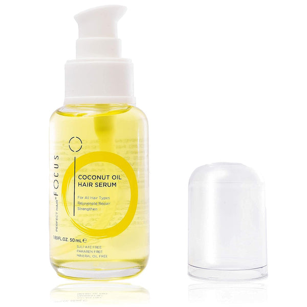 Perfect Hair Coconut Oil Hair Serum - Natural Oil Infused with Olive Oil, Sweet Almond, and Keratin
