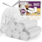 heihaily Small-Garbage-Bag 2-Gallon-Size Trash Bags Drawstring - Unscented Clear White Mini Bulk Drum