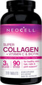 NeoCell Super Collagen with Vitamin C and Biotin, Skin, Hair and Nails Supplement, 270 Count, 1 Bottle