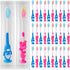 100 pcs Toddler Toothbrush Kids Manual Toothbrush Individually Wrapped, Soft Bristles for Age 2+ Children
