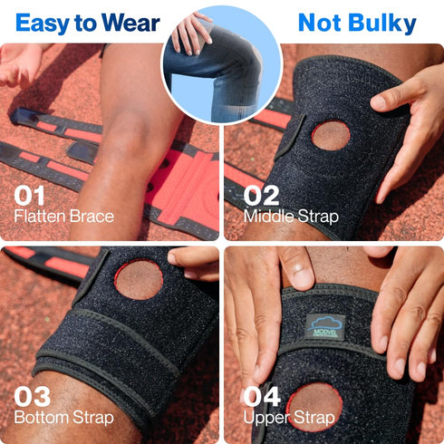 Modvel ELITE Knee Brace for Men & Women – Maximum Support for ACL, Meniscus Tear, Arthritis & Injury Recovery