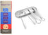 Metal Tongue Scrapers, 3 Piece Set, 304 Stainless Steel with Storage Case - Oral Hygiene Metal Tongue Cleaners (Silver)