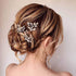 Unicra Bride Wedding Crystal Hair Pins, Flower Bridal Hair Pieces, Wedding Accessories for Women, Pack of 3