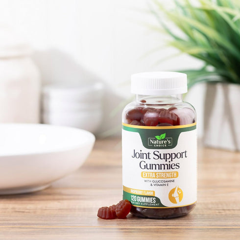 Joint Support Gummies | Extra Strength Glucosamine with Vitamin E | 120 Gummies for Cartilage & Flexibility