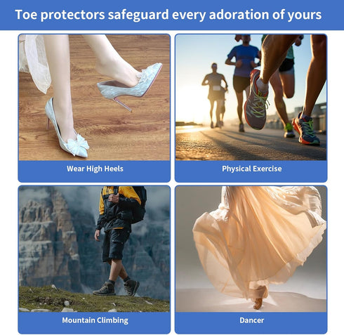 Yomanosk 30PCS Silicone Anti-Friction Toe Protector,Soft Clear Little Gel Toe Protectors Breathable Toe Covers for Men
