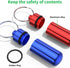 Small Portable Pill Case with Keychain, 10 Pack Waterproof Aluminum Organizer for Outdoor Camping Travel
