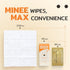 MINEE WIPES - Ultra Compact Hand Wipes for Adults and Kids, Alcohol Free Unscented Wet Wipes, Travel Size, 30 Pack