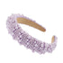 Jeweled Beaded Pearl Headbands for Women and Girls, Thick Padded Fashion Bridal Headband, Wedding Birthday Hair