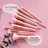 ZOREYA Makeup Brush Set - 15 Pcs Premium Synthetic Foundation Concealers Eye Shadows Make Up Brush,Eyeliner Brushes(Pink)