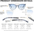 100 CLASSIC 4-Pack Trendy Colored Lens Cateye Reading Glasses for Women - Spring Hinges Fashion Eyeglasses (1.25x)