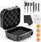 52 Pieces Set High Seal Waterproof Hearing Aid Case with Extractable Sponge, Drop-Proof, Shock-Proof Storage Box
