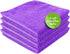 Screen Mom (4-Pack) Screen Cleaner Purple Microfiber Cloths - Microfiber Screens Cleaner Cloths, TV Cleaning Cloth