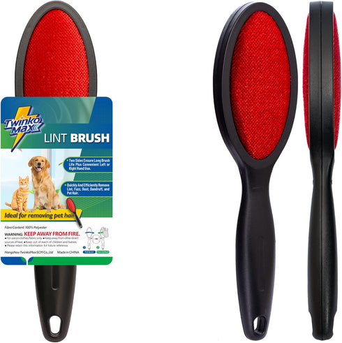 Lint Brush, Pet Hair Remover, Magic Lint Remover Brush, 2-Sided Reusable Cleaning Brush