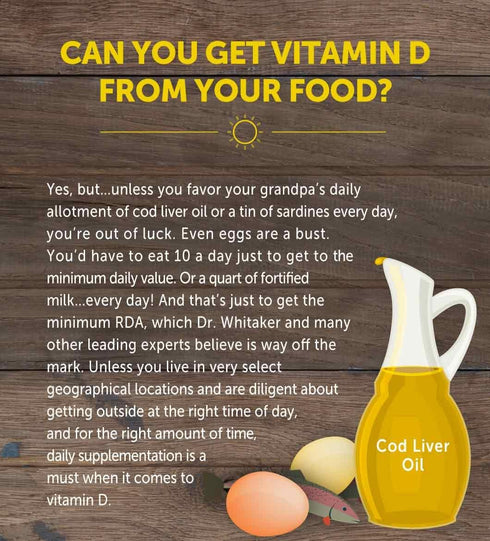Dr. Whitaker's BeyonD3 - Vitamin D3 Supplement 5,000 IU with Boron, K2, Magnesium & Zinc (30 Capsules)