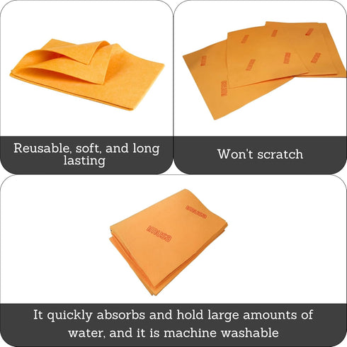 Imusa Frasada Shammy Cloth, Orange