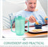 iplusmile Adult Sippy Cups, Plastic Mug with 2 Handles, Spill Proof Drinking Cups for Elderly Care