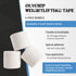 Weightlifting Tape - Stretch Sports Tape for Wrist and Hand Use, 6 Rolls, White