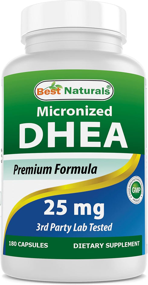 Best Naturals Micronized DHEA, 25 mg, 180 Capsules