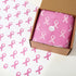 Whaline 100Pcs Pink Ribbon Tissue Paper for Breast Cancer Awareness, DIY Art Craft Paper for Charity, 14 x 20 Inch