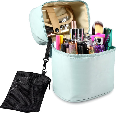 Makeup Brush Organizer, Small Makeup Bag Brushes Set Case for Travel, Cosmetic Storage Pouch