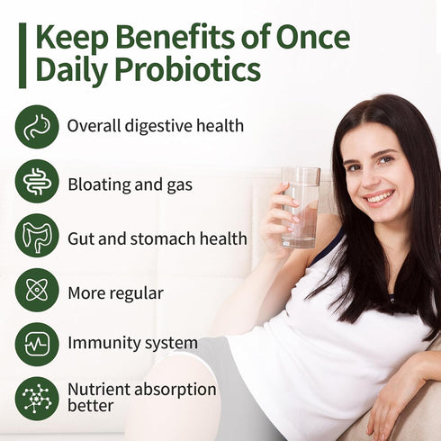 Probiotics for Women & Men, 200 Billion CFU, 12 Strains for Digestive & Immune Health, 60 Capsules