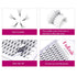 Volume Lash Extensions Mixed Tray, 0.07 C Curl, 10D Premade Fans Eyelash Extensions, 8-14mm, Pointed Base Middle Stem