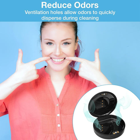 Tilcare UVC Retainer Case for Invisalign with UV Light for Aligners, Retainers, Mouth Guard, and Whitening Trays