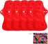 6Pcs Reusable Waterproof Menstrual Pad Sets, 1Pc Mini Wet Bag, 5Pcs Heavy Flow Microfleece Pads