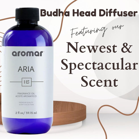 White Buddha Ceramic Essential Oil Diffuser by Aromar