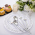 SUT 100 Pcs Silver Plastic Silverware, Disposable Forks and Spoons for Catering, Parties, Dinners
