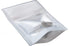 HANSER Smell Proof Odorless Mylar Resealable Foil Pouch Bags with Clear Window, Stand Up Bottom, Airtight, Matte White,