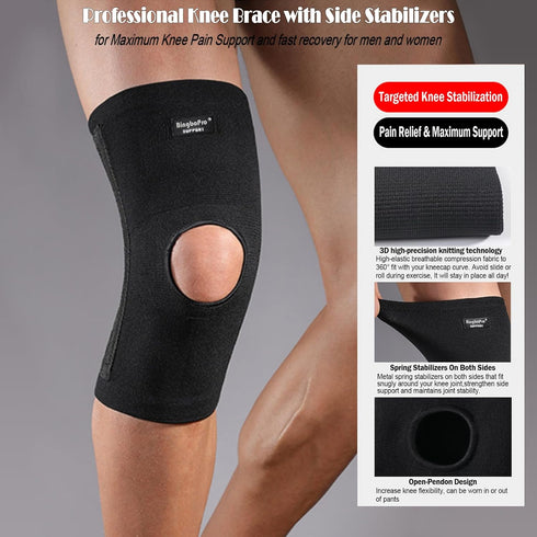 Professional Knee Brace, Compression Knee Sleeve for Men Women, Knee Support for Pain Relief
