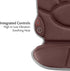 Homedics Portable Back Massage Cushion, Heated Vibrating Pad, Multi-Speed, Soft Fabric, Lumbar & Shoulder Kneading