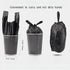 4 Gallon Trash Bags, Bathroom Trash Bags, Kitchen Garbage Bags, 90 Pcs with Handle, Black Disposable Plastic Rubbish