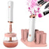 Senbowe Upgraded Makeup Brush Cleaner and Dryer Machine, Electric Automatic Brush Spinner with 8 Size Rubber Collars