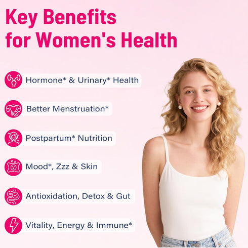 Nassiouy 12-In-1 5 2 Immune 100% 120 Beef Organ Supplement for Women - Beef Liver, Uterus, Kidney, Heart, Pancreas