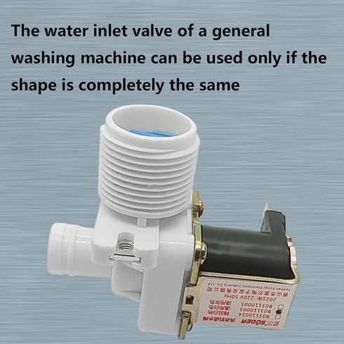 Universal Accessories for Automatic Pulsator Washing Machines, Water Inlet Valve Solenoid Valve (White)