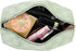 Hedume Set of 4 Waterproof Makeup Bags - Leather Portable Travel Cosmetic Organizer for Makeup & Toiletries
