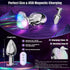 Small Vibrating Butt Plug with Flashing Light Base for Anal Pleasure