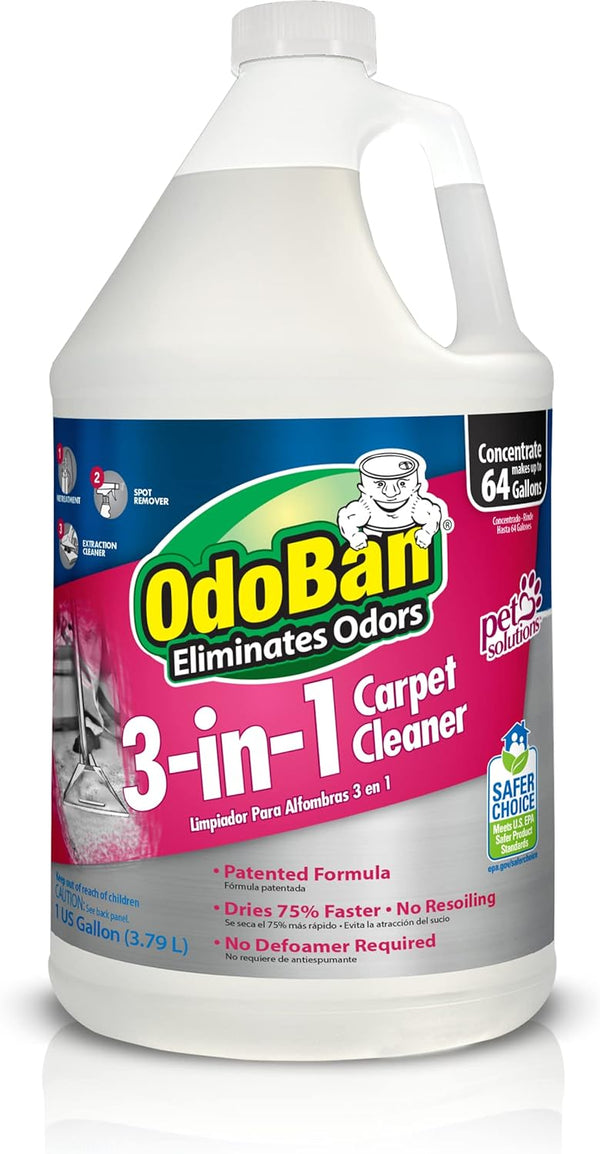 OdoBan 3-n-1 Carpet Cleaner, 128 Fl Oz for Effective Cleaning