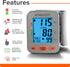 Konquest KBP-2910W Automatic Wrist Blood Pressure Monitor, Accurate Adjustable Cuff, Large Screen Display, Portable Case