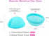 Mascoto Set (2 Pack) 12-Hour Reusable Menstrual Disc Soft Medical-Grade Silicone, Leak-Resistant Design, Easy Removal