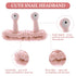 Spa Headband Facial Makeup Head Band Microfiber Soft Coral Fleece Head Wraps Snail Cartoon Cute Hair Accessories Elastic Skincare Hair Band for Women Girls Washing Face Beauty (Pink)