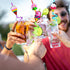 24PCS Reusable Ice Cream Drinking Straws for Kids Birthday Party Favors, Includes 2 PCS Cleaning Brushes (Ice Cream)